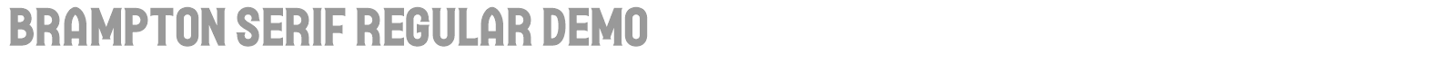 Brampton Serif font preview